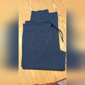 Navy Scrub Pants Women's Size Large Straight Leg